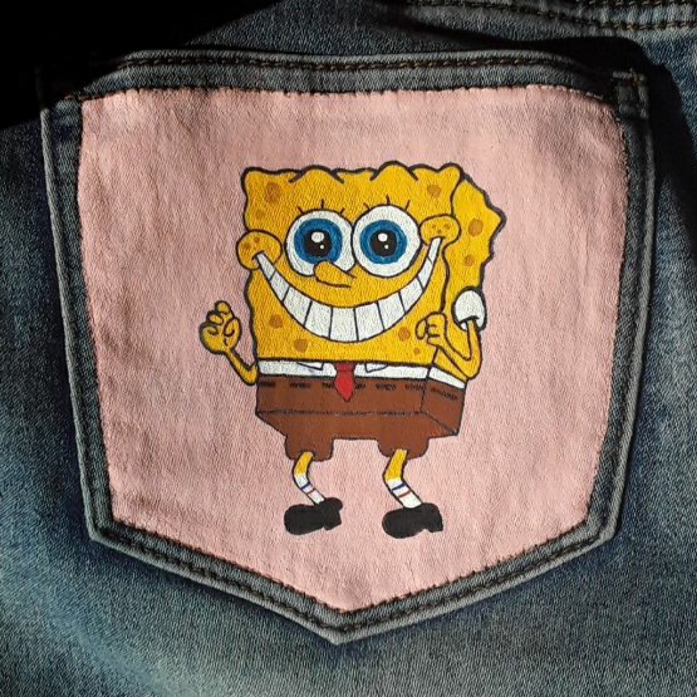 hand painted jeans!!